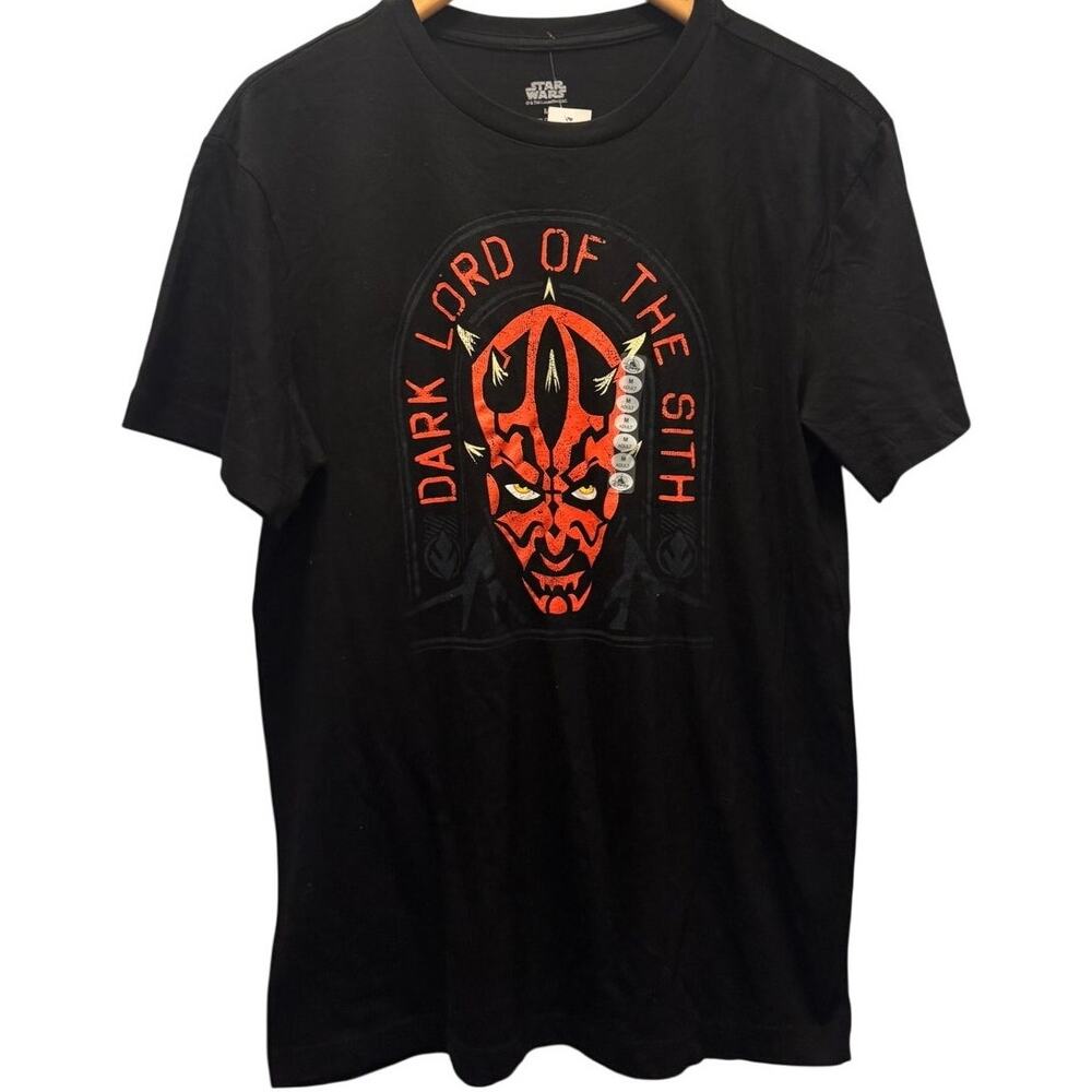 Star Wars Mens Darth Maul Dark Lord Of The Sith Graphic Black T-Shirt Medium NWT